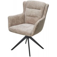 Стул GARLAND 360 град. поворот. HAGA-30 Бежевый, ткань/ GINO-101 Бежевый, ткань/ Черный, ®DISAUR