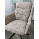 Стул GARLAND 360 град. поворот. HAGA-30 Бежевый, ткань/ GINO-101 Бежевый, ткань/ Черный, ®DISAUR