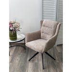 Стул GARLAND 360 град. поворот. HAGA-30 Бежевый, ткань/ GINO-101 Бежевый, ткань/ Черный, ®DISAUR