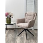 Стул GARLAND 360 град. поворот. HAGA-30 Бежевый, ткань/ GINO-101 Бежевый, ткань/ Черный, ®DISAUR