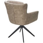 Стул GARLAND 360 град. поворот. HAGA-30 Бежевый, ткань/ GINO-101 Бежевый, ткань/ Черный, ®DISAUR