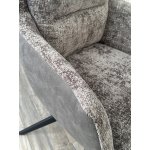Стул GARLAND 360 град. поворот. HAGA-16 Серый, ткань/ GINO-457 Серый, ткань/ Черный, ®DISAUR