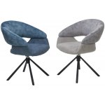 Стул EMBER 360 град. поворот. 7525-56 Синий, велюр/ ENJOY-315 Синий, ткань/ Черный, ®DISAUR