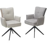 Стул PONCE 360 град. поворот. Brego-07 Серый, ткань/ XD841-16 Серый, букле/ Черный, ®DISAUR