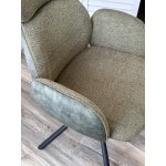 Стул VARDY 360 град.поворот. Brego-77 Зеленый, ткань/ 7525-156 Зеленый, велюр/Черный, ®DISAUR