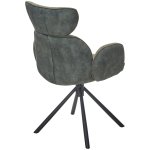 Стул VARDY 360 град.поворот. Brego-77 Зеленый, ткань/ 7525-156 Зеленый, велюр/Черный, ®DISAUR