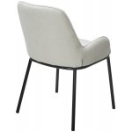 Стул BRIO CATO-01 Белый, фактурная ткань / черный каркас, ®DISAUR