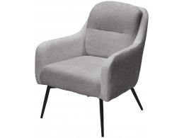 Кресло ARGOS 3018-03 светло-серый, шенилл / черный каркас, ®DISAUR