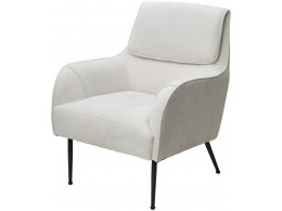 Кресло MAGDA Cato-01 белый, ткань / черный каркас, ®DISAUR