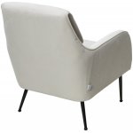 Кресло MAGDA Cato-01 белый, ткань / черный каркас, ®DISAUR