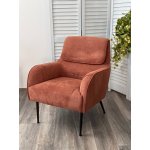 Кресло MAGDA Cato-08 коричневый, ткань / черный каркас, ®DISAUR