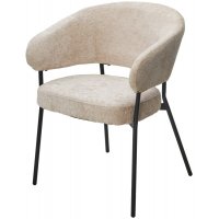 Стул SAGE 3018-10 бежевый, шенилл / черный каркас, ®DISAUR