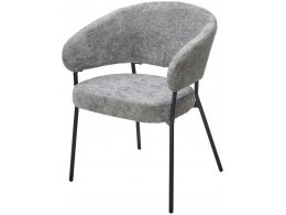 Стул SAGE 3018-17 серый, шенилл / черный каркас, ®DISAUR