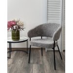 Стул SAGE 3018-17 серый, шенилл / черный каркас, ®DISAUR