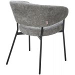 Стул SAGE 3018-17 серый, шенилл / черный каркас, ®DISAUR
