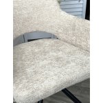 Стул NURI 180 град. поворот. 3018-10 бежевый, шенилл/ черный каркас, ®DISAUR