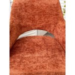 Стул NURI 180 град. поворот. 3018-09 терракотовый, шенилл/ черный каркас, ®DISAUR