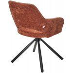 Стул NURI 180 град. поворот. 3018-09 терракотовый, шенилл/ черный каркас, ®DISAUR