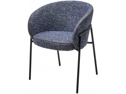 Стул GUST цвет стальной синий TOPIC 330 / черный каркас / Товарный знак DISAUR