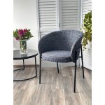 Стул GUST цвет стальной синий TOPIC 330 / черный каркас / Товарный знак DISAUR