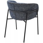 Стул GUST цвет стальной синий TOPIC 330 / черный каркас / Товарный знак DISAUR