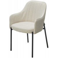 Стул WILSON Daly-02 светло-бежевый, ткань / черный каркас, ®DISAUR