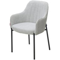 Стул WILSON Daly-11 светло-серый, ткань / черный каркас, ®DISAUR