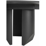 Стол КОЛИЗЕЙ D140 ARCTIC OCEAN, Белый мрамор, керамика / Черный каркас М-City