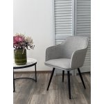 Стул FORT 360 град. поворот. NS10 Серый, букле / черный каркас, М-City