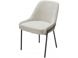 Стул GAVI Garna-157 светло-бежевый, ткань / черный каркас, ®DISAUR