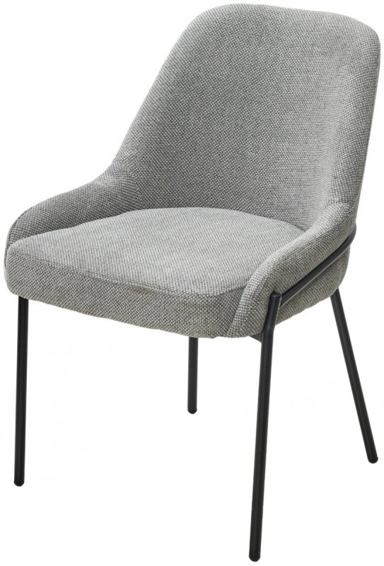 Стул GAVI Garna-018 серый, ткань / черный каркас, ®DISAUR Стул GAVI Garna-018 серый, ткань / черный каркас, ®DISAUR