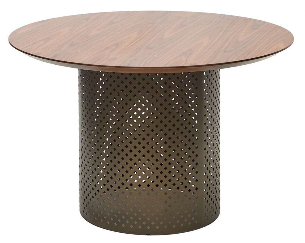 Стол RAFAEL 120 Орех 3001 МДФ / Бронза, ®DISAUR