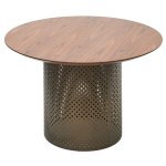 Стол RAFAEL 120 Орех 3001 МДФ / Бронза, ®DISAUR