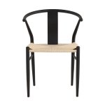 Стул обеденный Wishbone Style бежевый