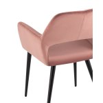 Стул Денди велюр пыльно-розовый