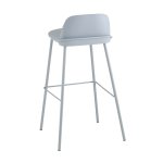 Стул барный Mist серо-голубой