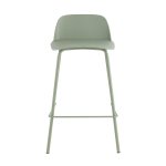 Стул полубарный Mist серо-зеленый