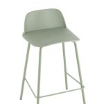 Стул полубарный Mist серо-зеленый