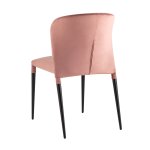 Стул Лори велюр пыльно-розовый