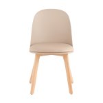 Стул Fog с подушкой бежевый деревянные ножки