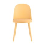 Стул Fog с подушкой пластик желтый