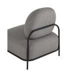 Кресло Стоун рогожка серый