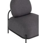 Кресло Стоун рогожка тёмно-серый