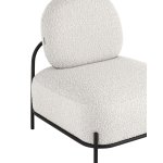 Кресло Стоун ткань букле молочный