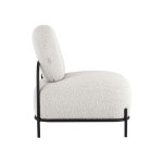 Кресло Стоун ткань букле молочный