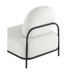 Кресло Стоун ткань букле молочный