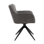 Стул обеденный Waldo серый с серой экокожей