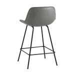 Стул полубарный Деймон экокожа серый