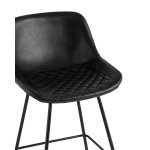 Стул полубарный Деймон экокожа черный