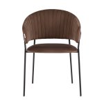 Стул Бруно велюр коричневый